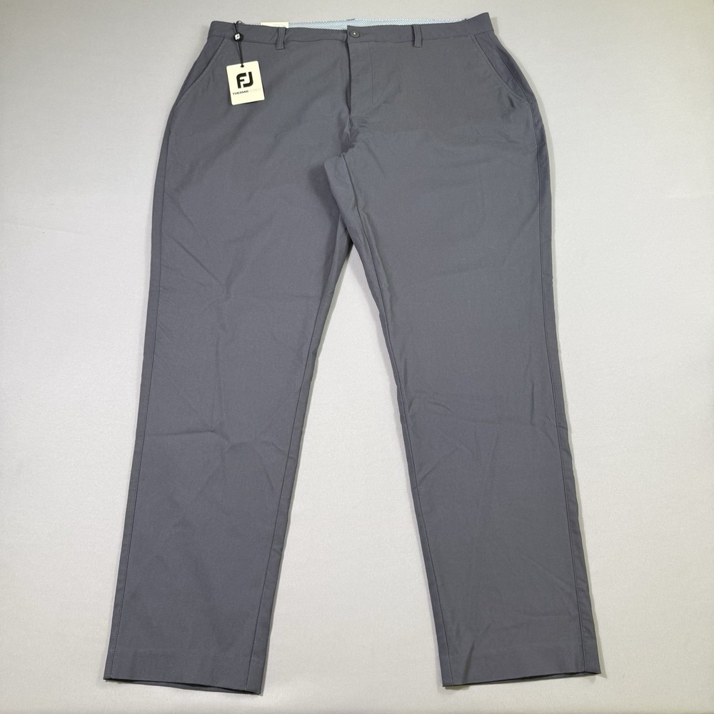 NWT FootJoy ThermoSeries Pants Mens 42x32 Charcoal Weather Resistant Golf Chino